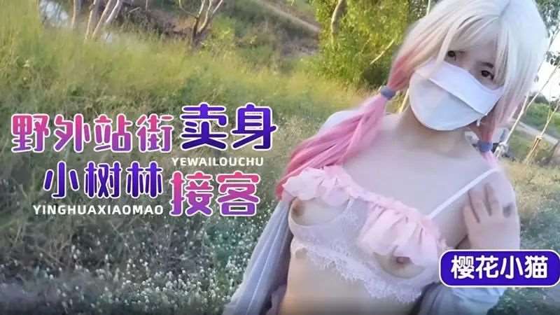 【樱花小猫】野外站街卖身小树林接客-精品
