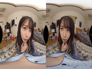 AJVR-159 【VR】エッチしてる時もしてない時も常に接吻したがる彼女にベロキスで口を塞がれたまま射-cd1